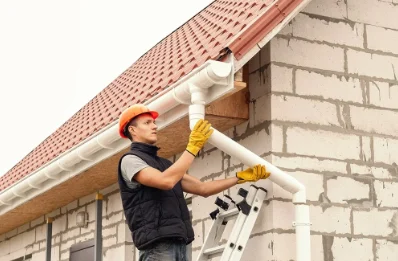 Pose et remplacement de gouttières à Beton-Bazoches